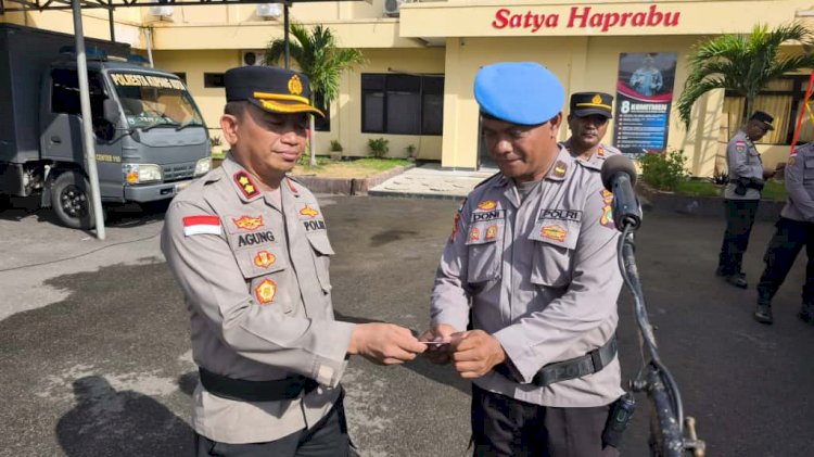 Propam Polresta Kupang Kota Gelar Gaktiplin, Periksa Kelengkapan Wakapolresta, PJU dan Anggota.