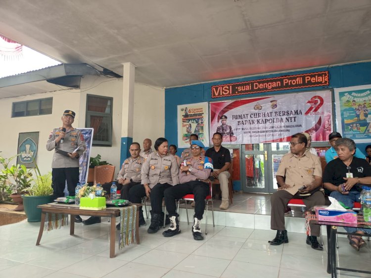Kapolsek Maulafa Hadiri Jumat Curhat Polda NTT di Sikumana, Ajak Partisipasi Warga Jaga Kamtibmas.