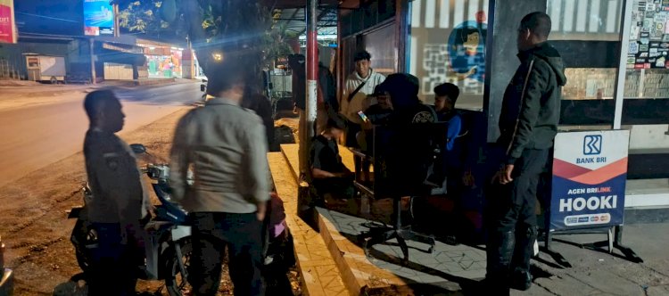 Nongkrong dan Konsumsi Miras Hingga Dini Hari, Kelompok Pemuda di Sikumana Dibubarkan Patroli Polsek Maulafa.