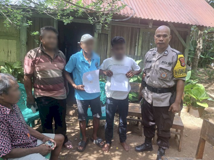 Bhabinkamtibmas Batuplat Redam Konflik Keluarga yang Berujung Pengancaman dengan Pisau