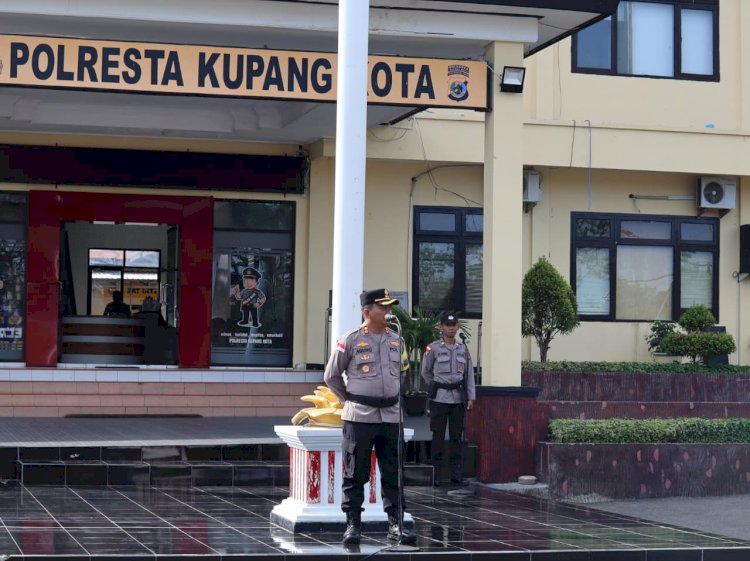 Wakapolresta Kupang Kota Ingatkan Anggota Untuk Disiplin dan Profesionalisme, serta Pelayanan Humanis Kepada Masyarakat.