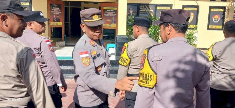 Disiplin Harga Mati, Polsek Kota Raja Rutin Gelar Pemeriksaan Sikap Tampang.