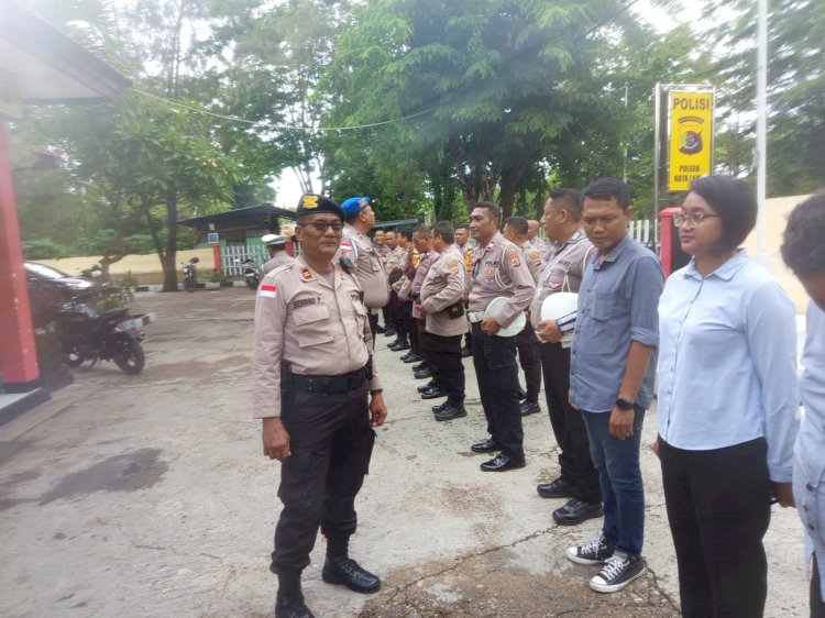 Apel Pagi Personel Polsek Kota Lama, Provos Gelar Razia Mendadak.