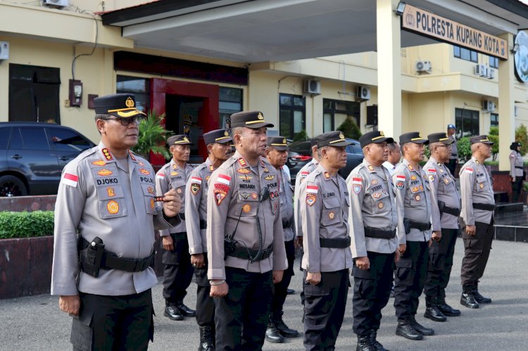 Wakapolresta Kupang Kota Tekankan Profesionalisme dan Ingatkan Anggota untuk Jauhi Judol dan Pinjol.