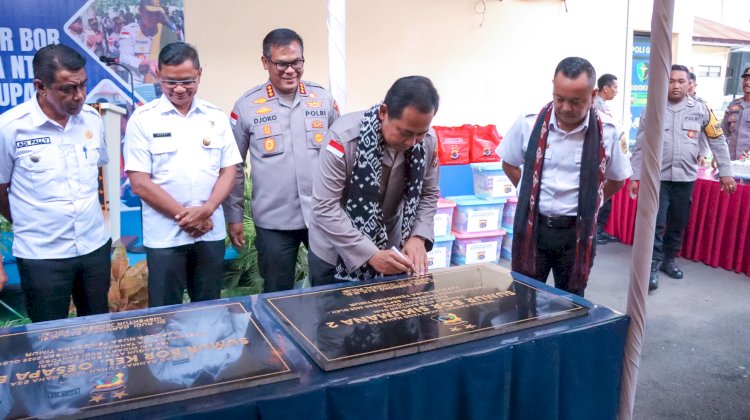 Bantu Penuhi Kebutuhan Air Bersih, Kapolda NTT Resmikan Sumur Bor di Sembilan Kelurahan di Kota Kupang.