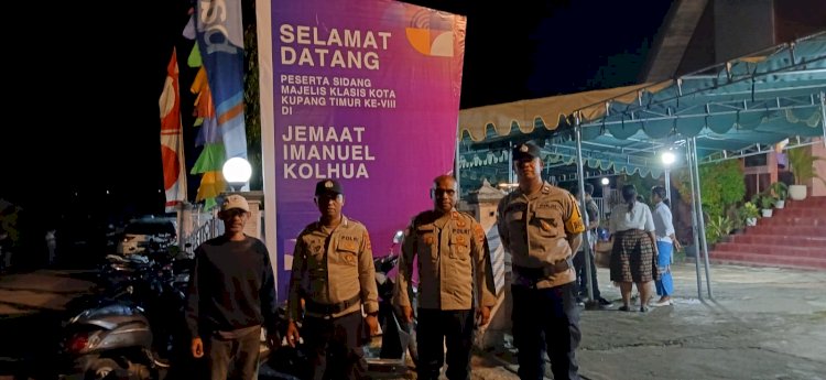 Polsek Maulafa Laksanakan Pengamanan Persidangan Majelis Klasis Kota Kupang Timur ke-VIII di GMIT Imanuel Kolhua