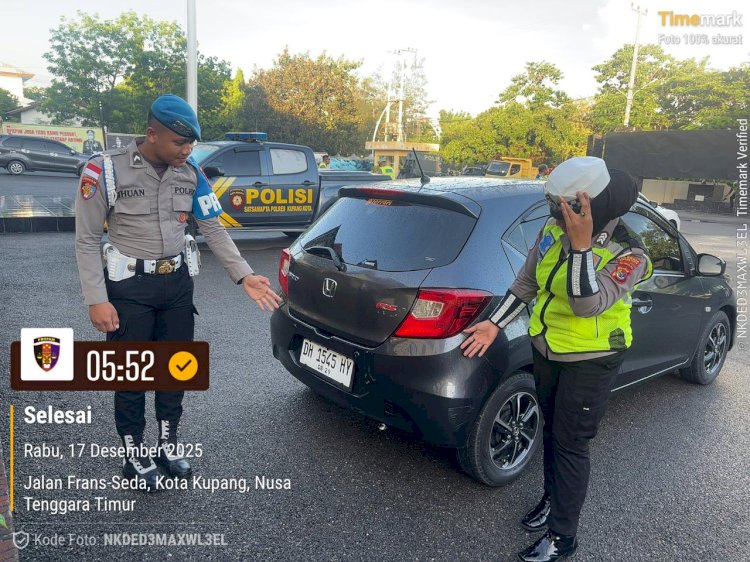 Propam Polresta Kupang Kota, Tindak Anggota Yang Langgar Aturan Saat Berdinas