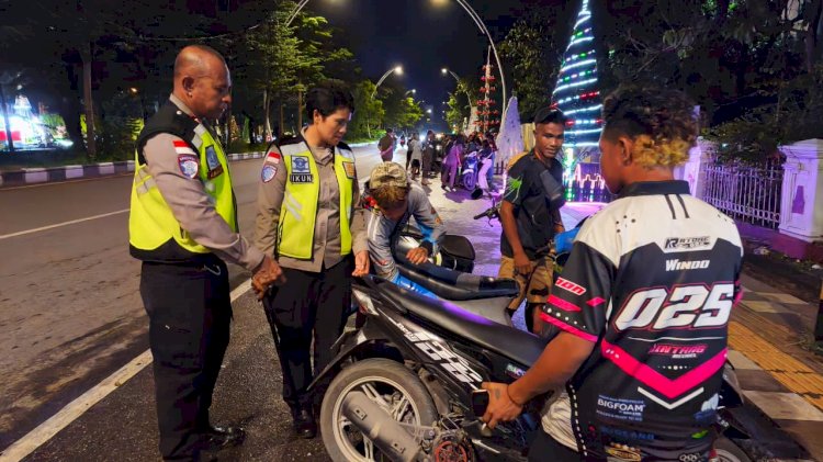 Respons Keluhan Warga, Polresta Kupang Kota Gelar Patroli dan Penertiban Terpadu di Jalan El Tari.