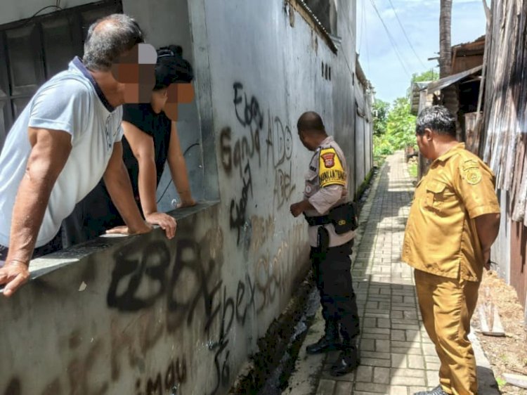 Bhabinkamtibmas Batuplat Fasilitasi Penyelesaian Masalah Limbah Rumah Tangga Warga