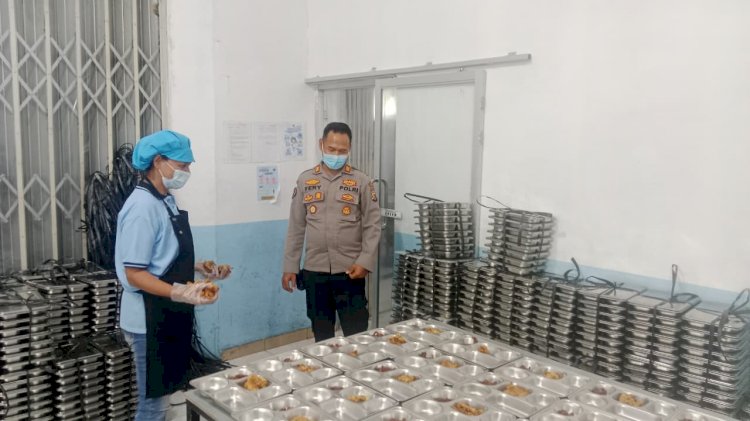 Monitoring Pelayanan MBG di Awal Tahun, Kapolsek Maulafa Tinjau SPPG Maulafa 1.