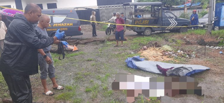 Warga Oepura Ditemukan Meninggal di Lahan Kosong, Diduga Akibat Sakit Jantung : Polsek Maulafa Amankan dan Olah TKP.