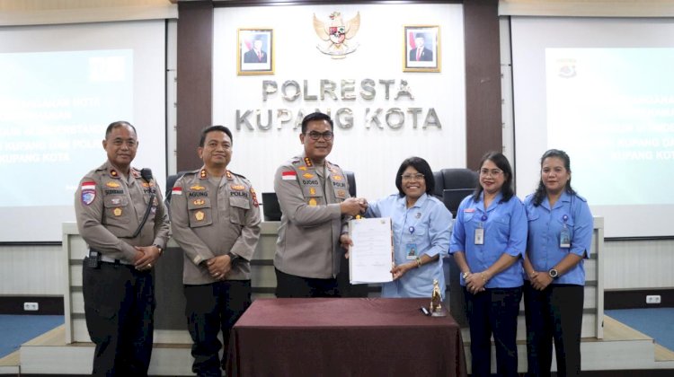 Perkuat Edukasi Publik, Polresta Kupang Kota dan RRI Jalin Kerjasama Lewat Informasi Publik.