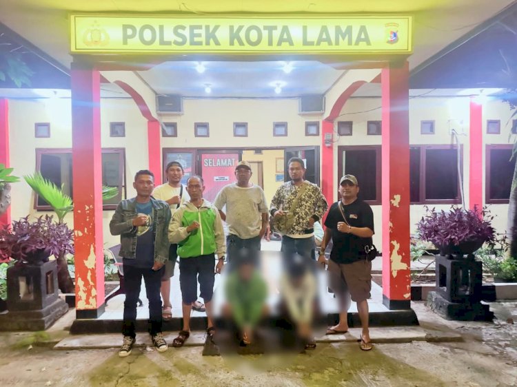 13 Hari Diburu, Tim Serigala Polsek Kota Lama Ringkus Dua Predator Anak di Terminal Bimoku.