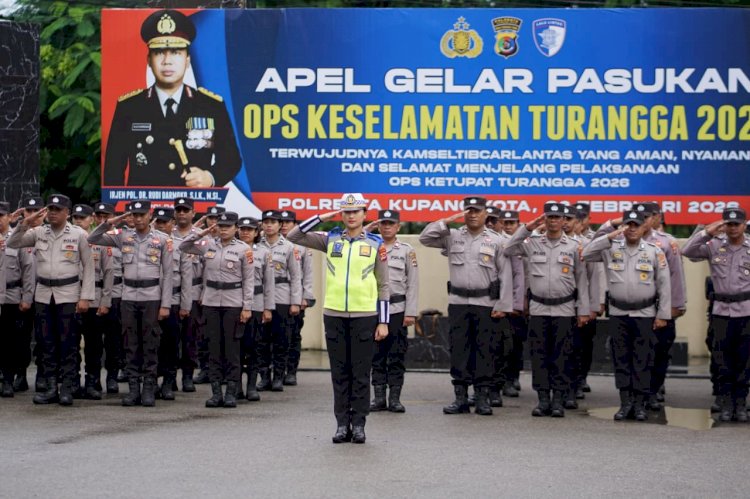 Polresta Kupang Kota Gelar Operasi Keselamatan Turangga 2026, Tekan Angka Pelanggaran dan Kecelakaan Lalu Lintas.