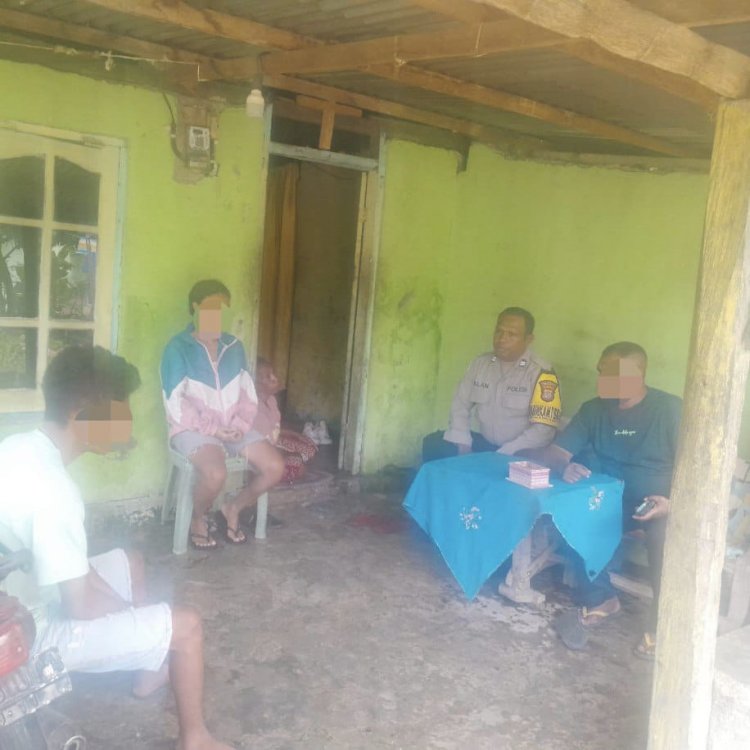 Pendekatan Humanis, Bhabinkamtibmas Manutapen Redam Konflik Rumah Tangga Warga.