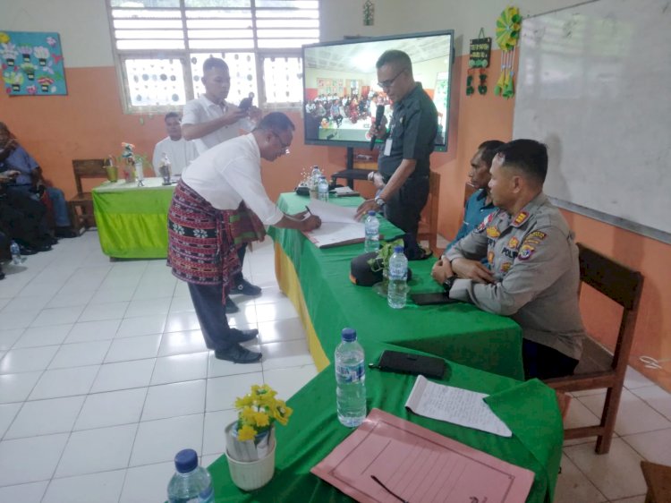 Mediasi Akhiri Kesalahpahaman di SD Negeri Oehendak: Kapolsek Maulafa Imbau Kedepankan Komunikasi.