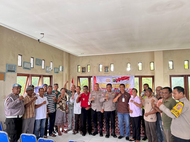 Dengar Keluhan Warga Bakunase, Polresta Kupang Kota Berikan Solusi Terkait Judi Sabung Ayam Hingga Aturan SIM Terbaru.