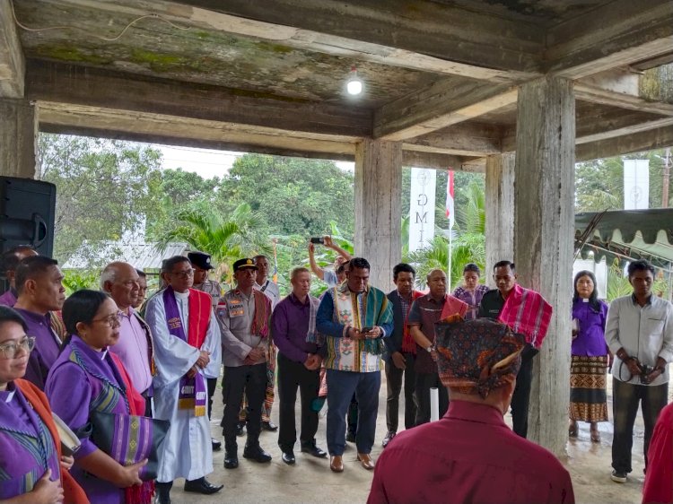 Kanit Binmas Polsek Maulafa Hadiri Sidang Majelis Klasis Kota Kupang Barat di GMIT Usi Apakaet Bello