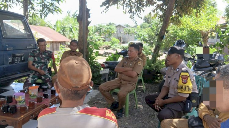 Problem Solving Bhabinkamtibmas Batuplat, Sengketa Tanah Antar Warga Berhasil Diselesaikan Secara Kekeluargaan.