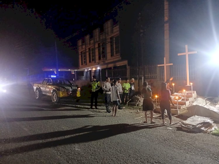 Patroli Malam Polsek Alak Jaga Kamtibmas, Kapolresta Kupang Kota Tekankan Kehadiran Polisi di Tengah Masyarakat.