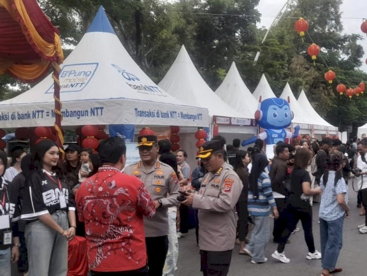Hadiri Pembukaan Kupang Lampion Food Street Market 2026, Kapolresta Kupang Kota Dukung Harmoni Budaya dan UMKM.