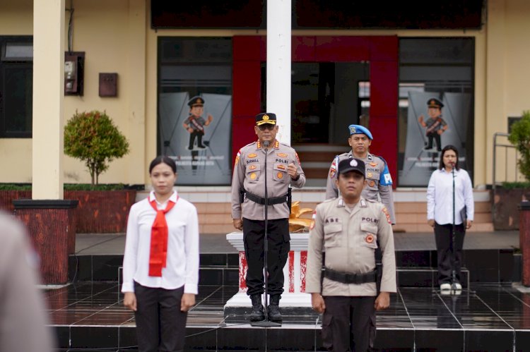 Pimpin Apel Pagi, Kapolresta Kupang Kota Evaluasi Kinerja dan Tekankan Deteksi Dini Gangguan Kamtibmas.