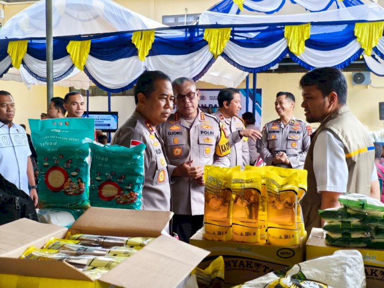 Gerakan Pangan Murah Polresta Kupang Kota, Kapolresta Kombes Djoko Lestari: Jaga Stabilitas Harga Sembako Jelang Hari Besar Keagamaan.