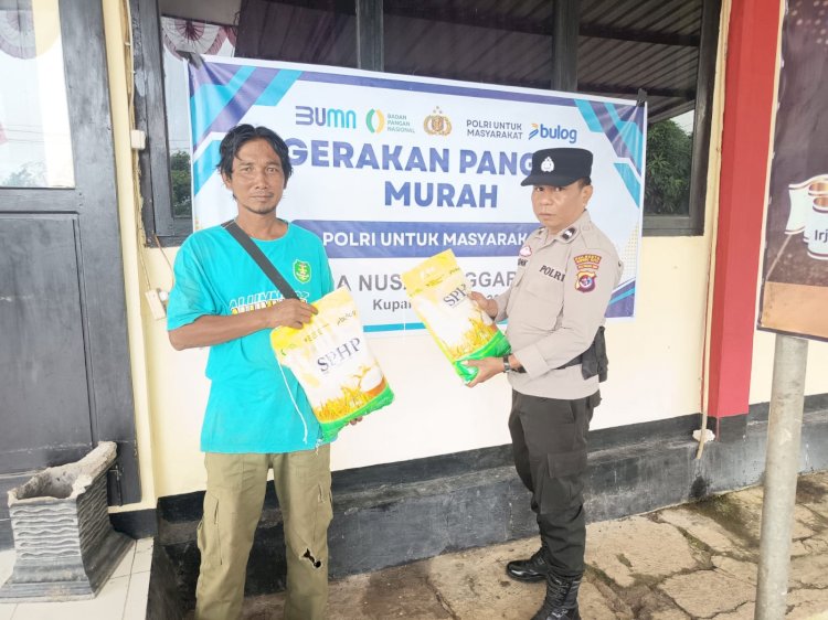 Polsek Maulafa Gelar Gerakan Pangan Murah, Salurkan 2 Ton Beras SPHP Jelang Idul Fitri 2026.