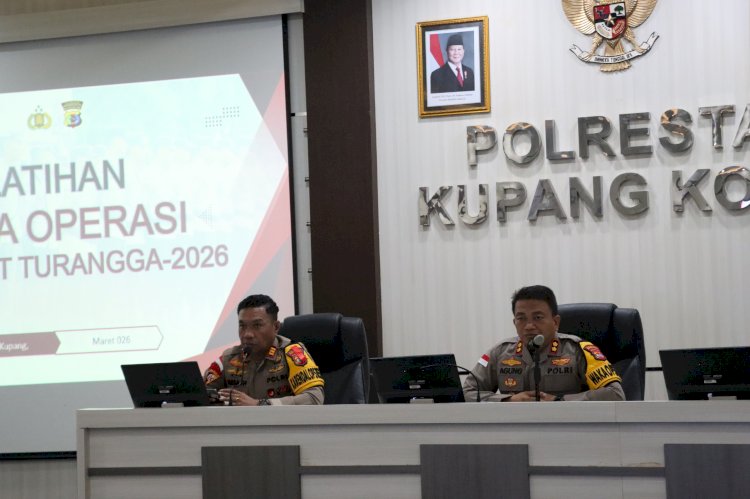 Wakapolresta Kupang Kota Pimpin Latpraops Ketupat Turangga 2026, Tekankan Pelayanan Humanis.