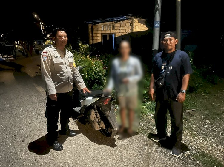 Hadirkan Solusi Humanis, Bhabinkamtibmas Oesapa Barat Mediasi Sengketa Motor Akibat Tunggakan Koperasi.