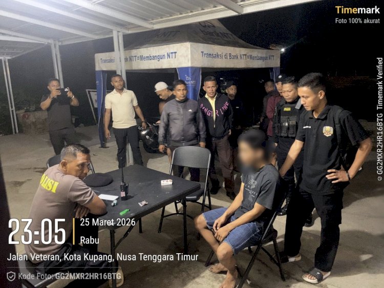 Sinergi Polri dan Security Lippo Plaza, Terduga Pelaku Pencurian Helm Berhasil Diamankan di Pos Polisi Fatululi