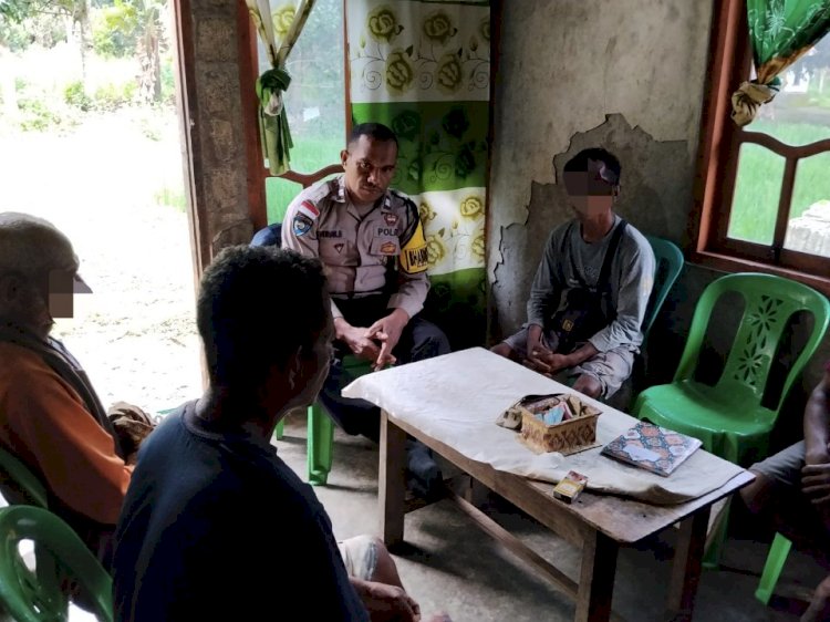 Problem Solving Bhabinkamtibmas Naioni, Kasus Penganiayaan Berakhir Damai.