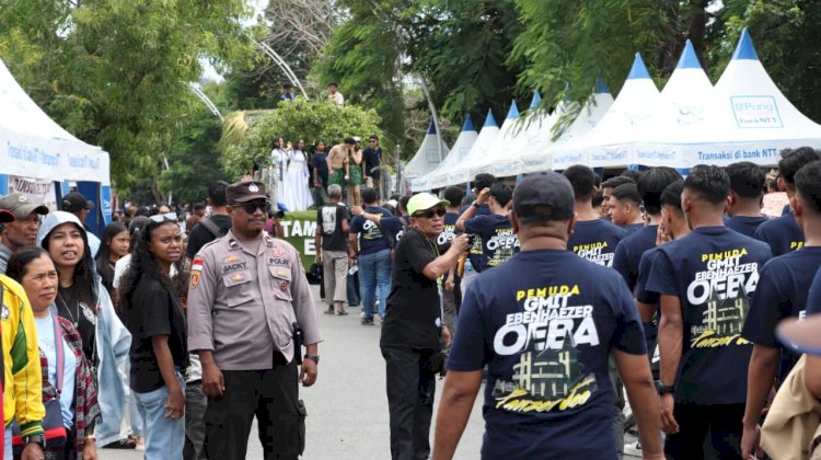 Wapres Gibran Rakabuming Raka Lepas Pawai Paskah di Kupang, Kapolresta Pimpin Langsung Pengamanan.