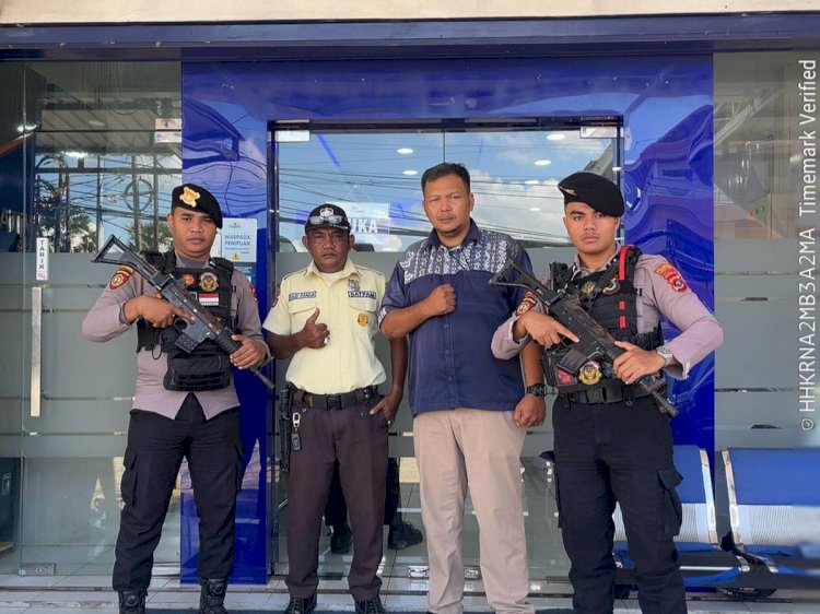 Unit Pamobvit Satsamapta Polresta Kupang Kota Intensifkan Pengamanan Objek Vital