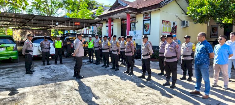 Apel Pagi Polsek Maulafa: Kapolresta Kupang Kota Tekankan Keiklasan Dalam Memberi Pelayanan kepada Masyarakat.