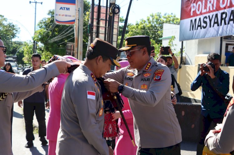 Polresta Kupang Kota Sambut Kapolda NTT dengan Meriah dan Semangat Personel