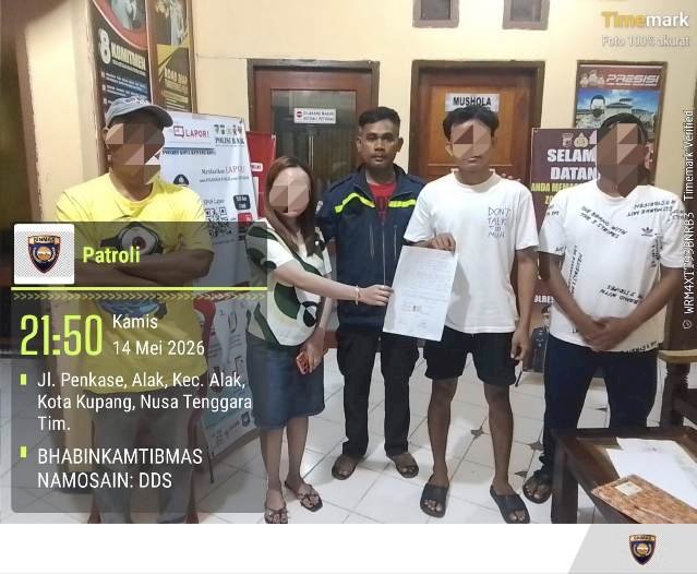 Terlibat Perselisihan di TikTok, Dua Remaja Sepakat Berdamai di Polsek Alak.