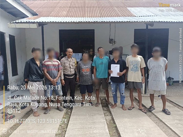 Redam Konflik di Kos-kosan, Bhabinkamtibmas Kelurahan Fontein Berhasil Selesaikan Kasus Perkelahian Lewat Problem Solving.