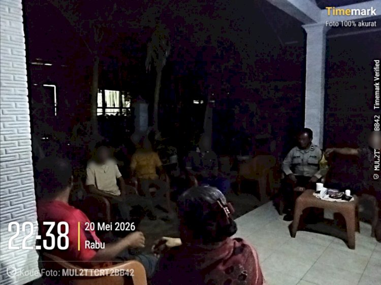 Selesaikan Lewat Jalur Damai, Bhabinkamtibmas Oebufu Mediasi Kasus Anak Maki Ibu Kandung dan Tetangga.