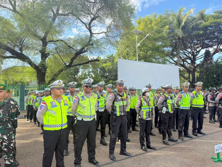 Kunker Wapres RI di Kupang, Polresta Kupang Kota Kerahkan Personel Pengamanan.
