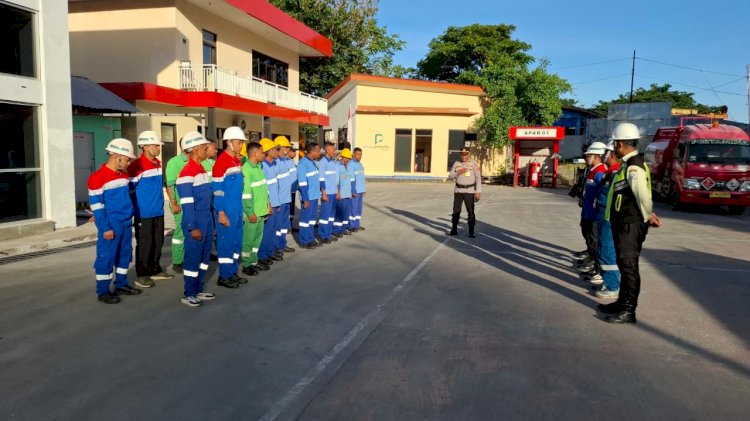 Polsek Alak Intensifkan Sosialisasi Pengamanan Objek Vital Nasional di Depo Pertamina Tenau