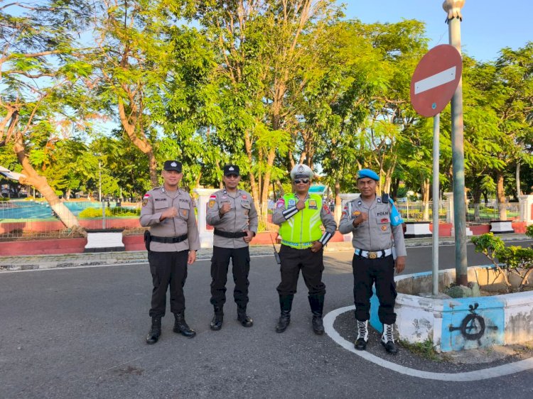 Polresta Kupang Kota Kerahkan 239 Personel, Amankan Salat Idul Adha 1447 H di 27 Lokasi.