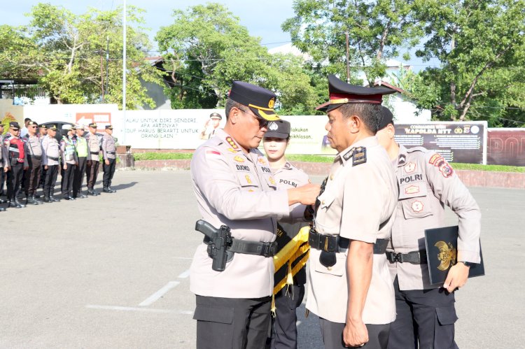 Kapolresta Kupang Kota Pimpin Pelantikan Kasat Tahti, Tekankan Profesionalisme dan Integritas Pengelolaan Tahanan serta Barang Bukti.