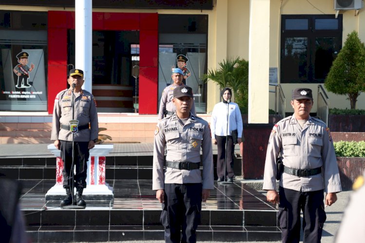 Wakapolresta Kupang Kota Pimpin Apel Pagi, Tekankan Peningkatan Pelayanan dan Hindari Pelanggaran.