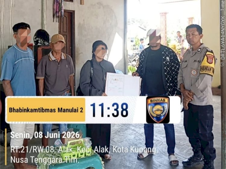 Bhabinkamtibmas Manulai II Berhasil Mediasi Kasus Pengancaman dalam Rumah Tangga, Perselisihan Diselesaikan Secara Kekeluargaan.