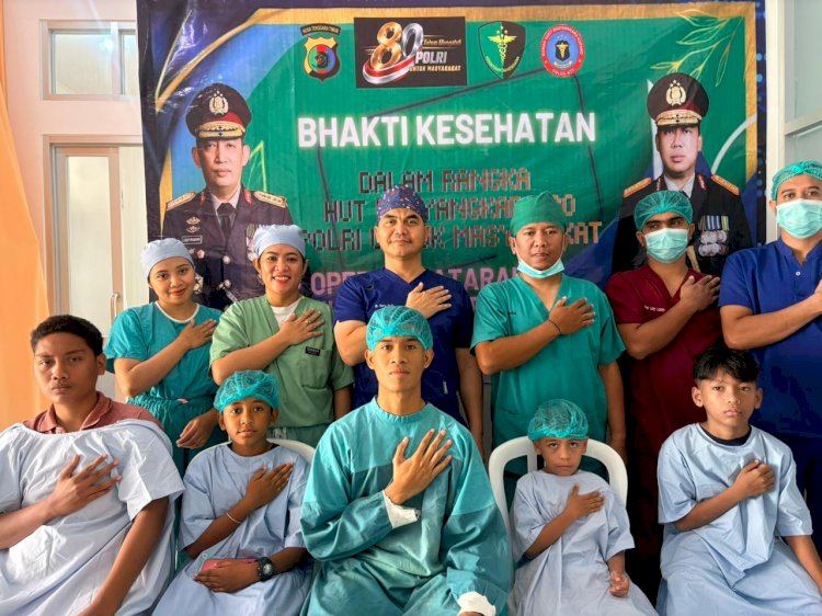 Polda NTT Penuh Kasih, Biddokkes Hadirkan Layanan Kesehatan Gratis Sambut Hari Bhayangkara ke-80.