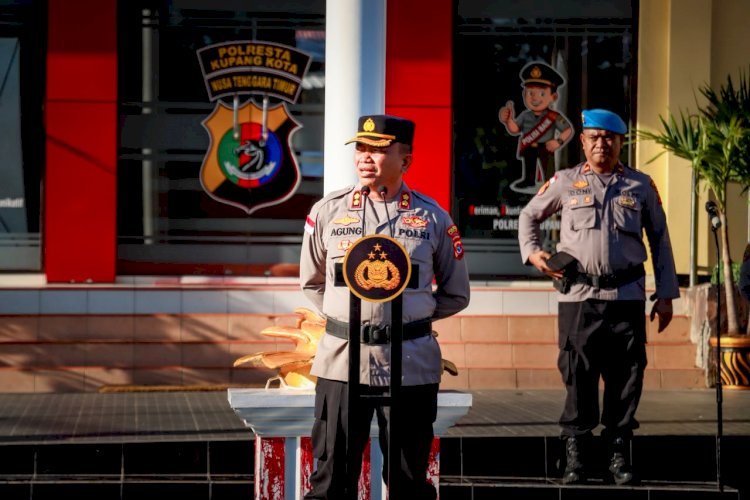 Apel Pagi, Wakapolresta Kupang Kota Tekankan Disiplin, Kesiapan Audit Kinerja dan Soliditas Personel.
