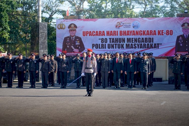 Polresta Kupang Kota Peringati Hari Bhayangkara ke-80, Teguhkan Komitmen Pengabdian untuk Masyarakat.