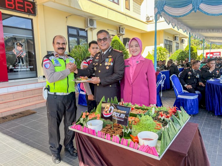Syukuran Hari Bhayangkara ke-80, Kapolresta Kupang Kota Ajak Personel Perkuat Integritas dan Tingkatkan Pelayanan Presisi kepada Masyarakat.