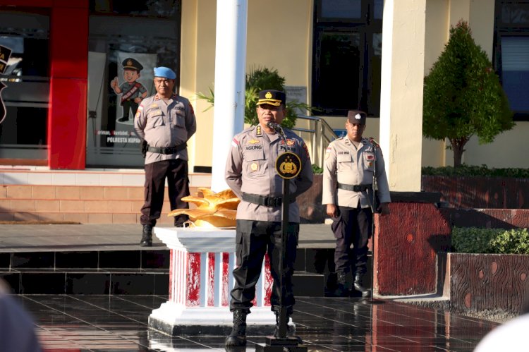 Apel Jam Pimpinan, Wakapolresta Kupang Kota Dorong Profesionalisme dan Akuntabilitas Personel.